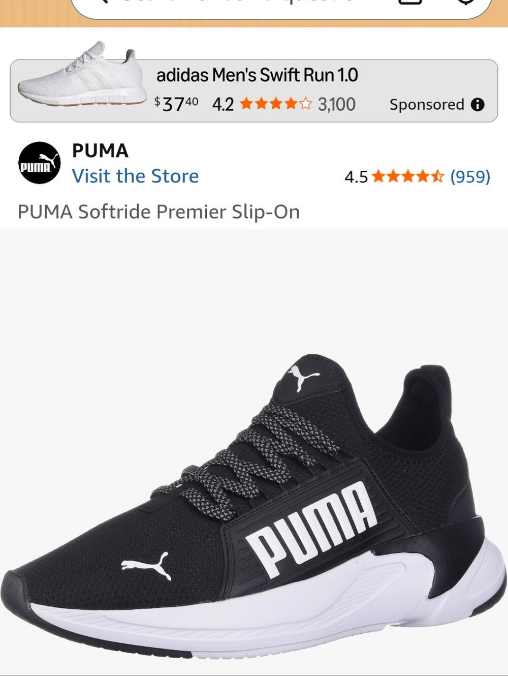 Puma Softride Slip On Tennis Shoes